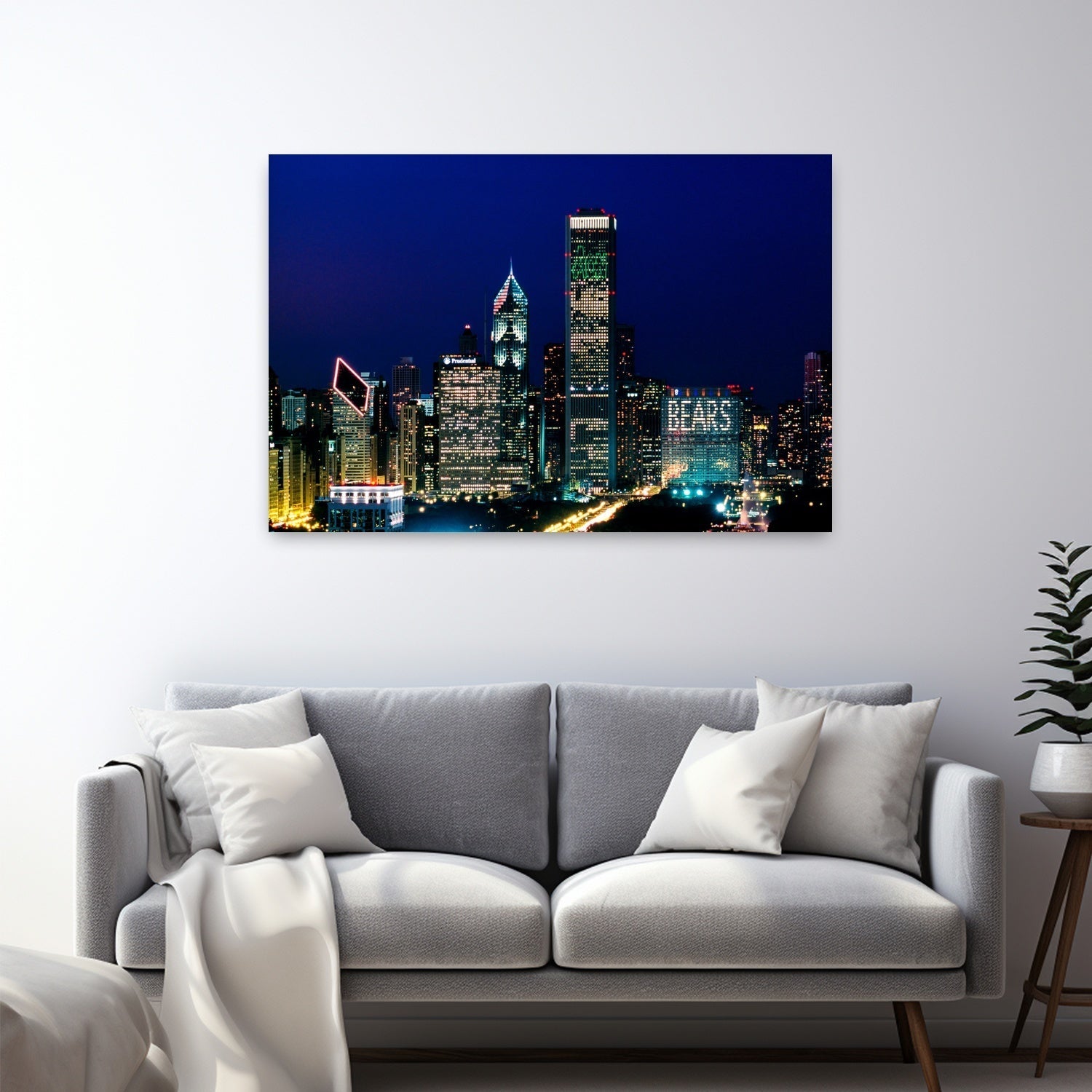 Chicago Sports Skyscraper Lights